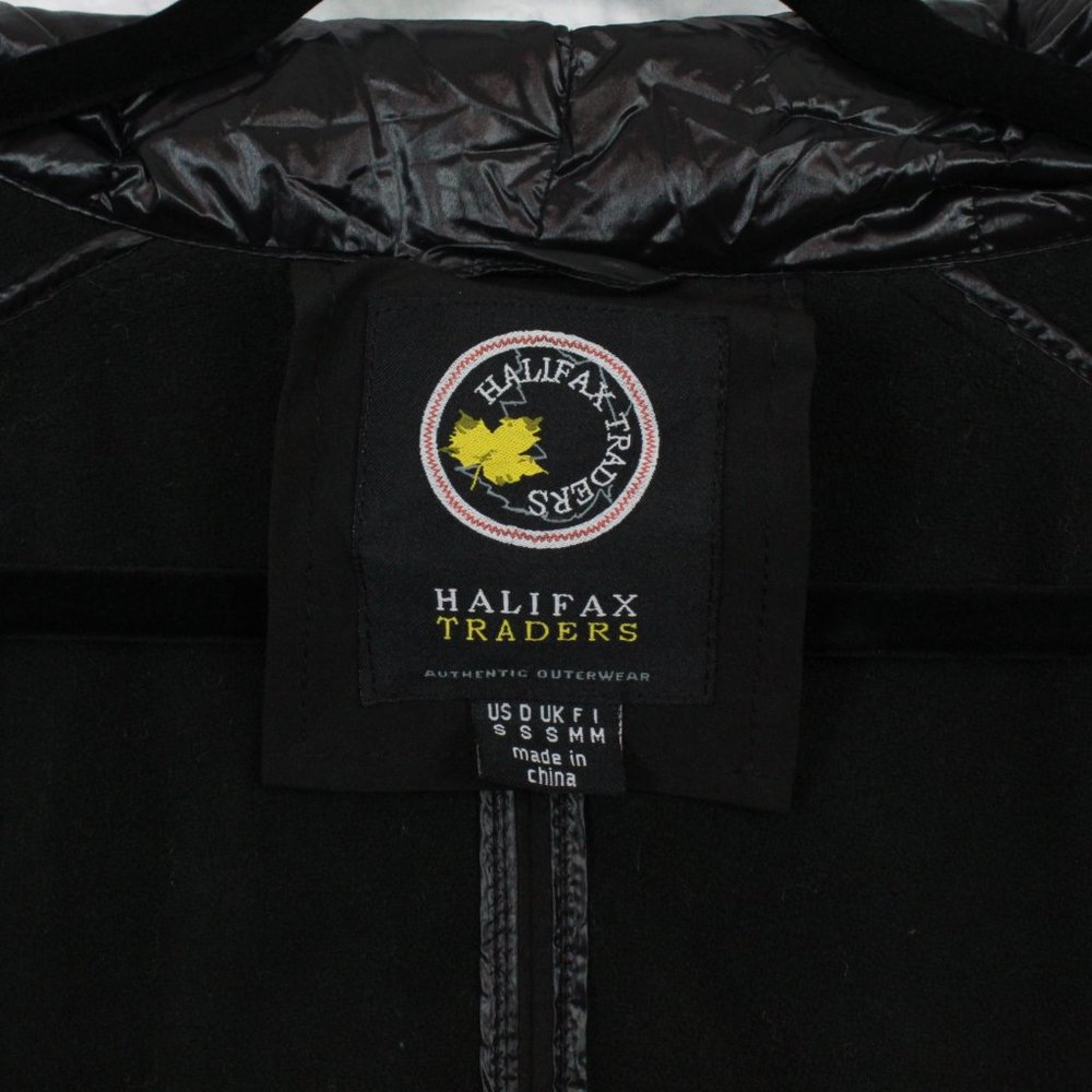 Halifax Traders Black Nylon Down Puffer Weather Resistant Jacket Size S - Picture 5 of 8